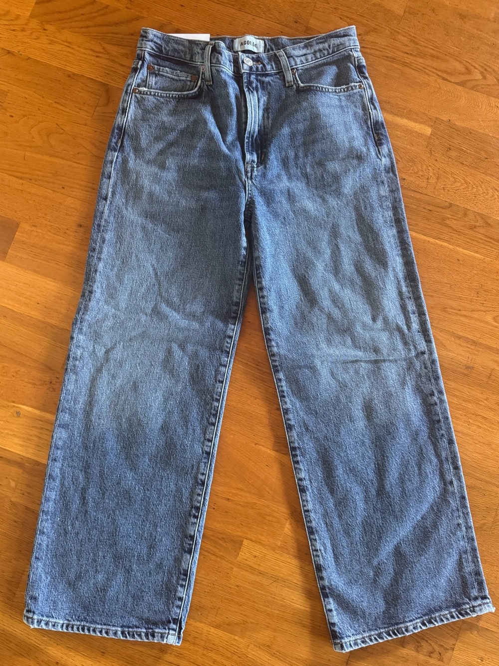 AGOLDE HARPER CROP (Mid Rise Relaxed Straight) JEANS SIZE 27